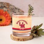 Ole Miss Rebels Set of 2 College Vault Tan Retro 14oz Rocks Glasses