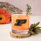 Set of 2 Purdue Boilermakers College Vault Sketch 14oz Rocks Glasses