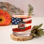 Set of 2 South Carolina Gamecocks 14oz Americana Rocks Glasses
