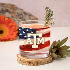 Set of 2 Texas A&M Aggies 14oz Americana Rocks Glasses