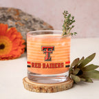 Set of 2 Texas Tech Red Raiders 14oz Ring Rocks Glasses