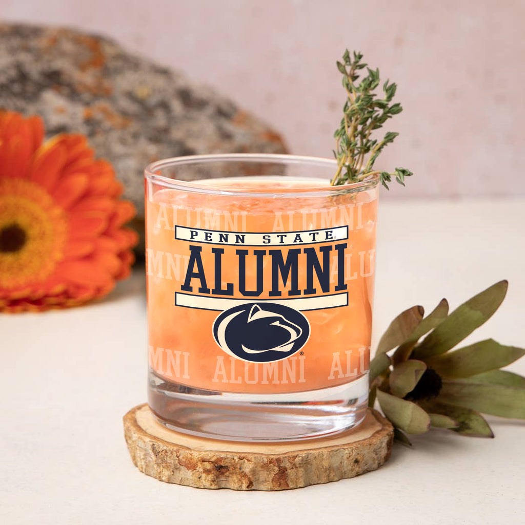 Set of 2 Penn State Nittany Lions 14oz Alumni Rocks Glasses