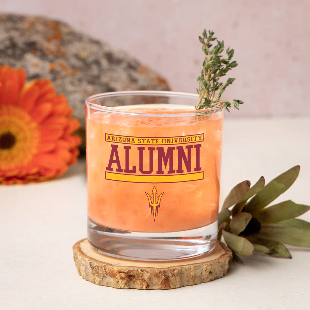 Set of 2 Arizona State Sun Devils 14oz Alumni Rocks Glasses