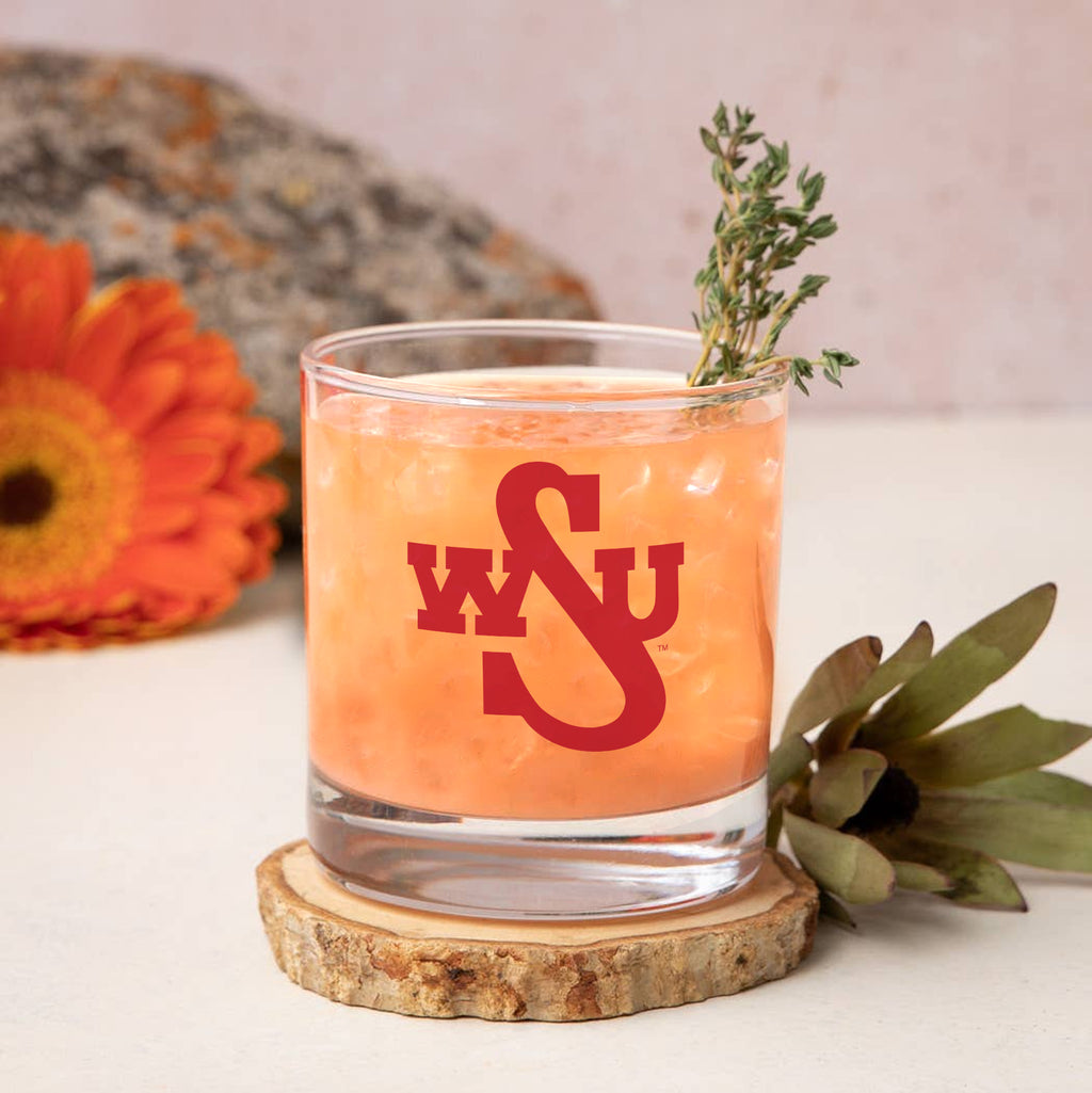 Set of 2 Washington State Cougars College Vault Sketch 14oz Rocks Glasses