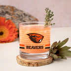 Set of 2 Oregon State Beavers 14oz Ring Rocks Glasses