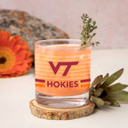 Set of 2 Virginia Tech Hokies 14oz Ring Rocks Glasses
