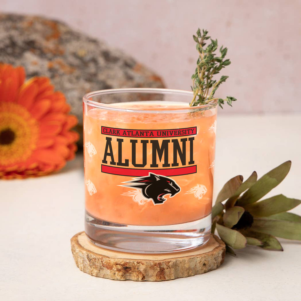 Set of 2 Clark Atlanta Panthers 14oz XD Alumni Rocks Glasses