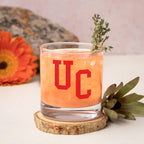 Set of 2 Cincinnati Bearcats College Vault Sketch 14oz Rocks Glasses