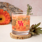 Set of 2 Houston Cougars Campus Line Art 14oz Rocks Glasses
