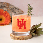Set of 2 Houston Cougars College Vault Sketch 14oz Rocks Glasses