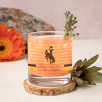 Set of 2 Wyoming Cowboys 14oz Ring Rocks Glasses