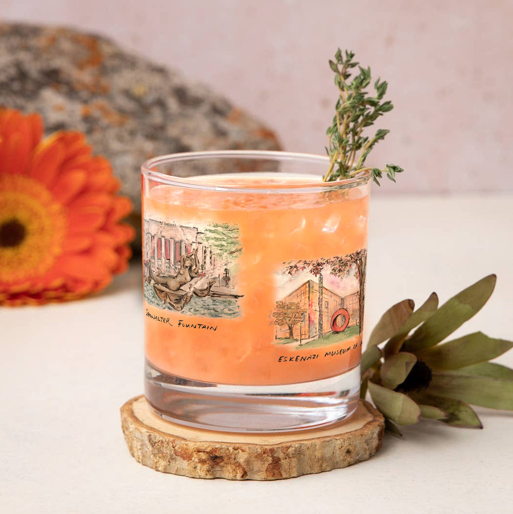 14oz Indiana Hoosiers Laura Wilcox University Collection 2-Pack Glass Set