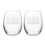 21oz Kentucky Wildcats Etched Slogan Stemless 2 Pack