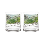 14oz Kings Canyon National Park 2-Pack Rock Glass Set by Laura Wilcox