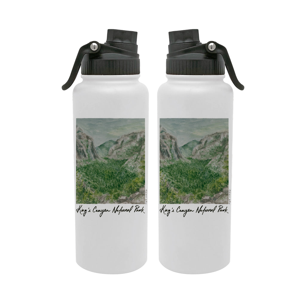 Kings Canyon National Park 34oz Aqua Bottle by Laura Wilcox