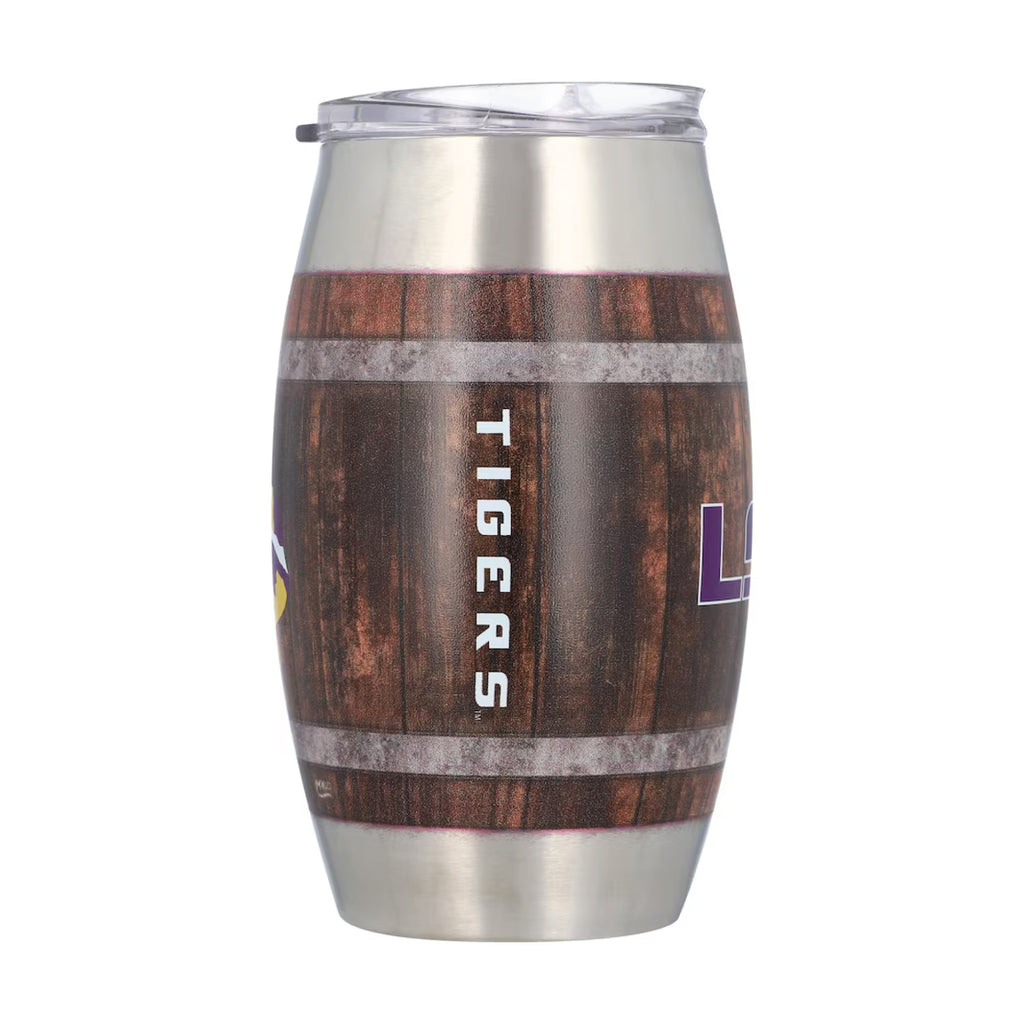 15oz LSU Tigers Barrel Tumbler