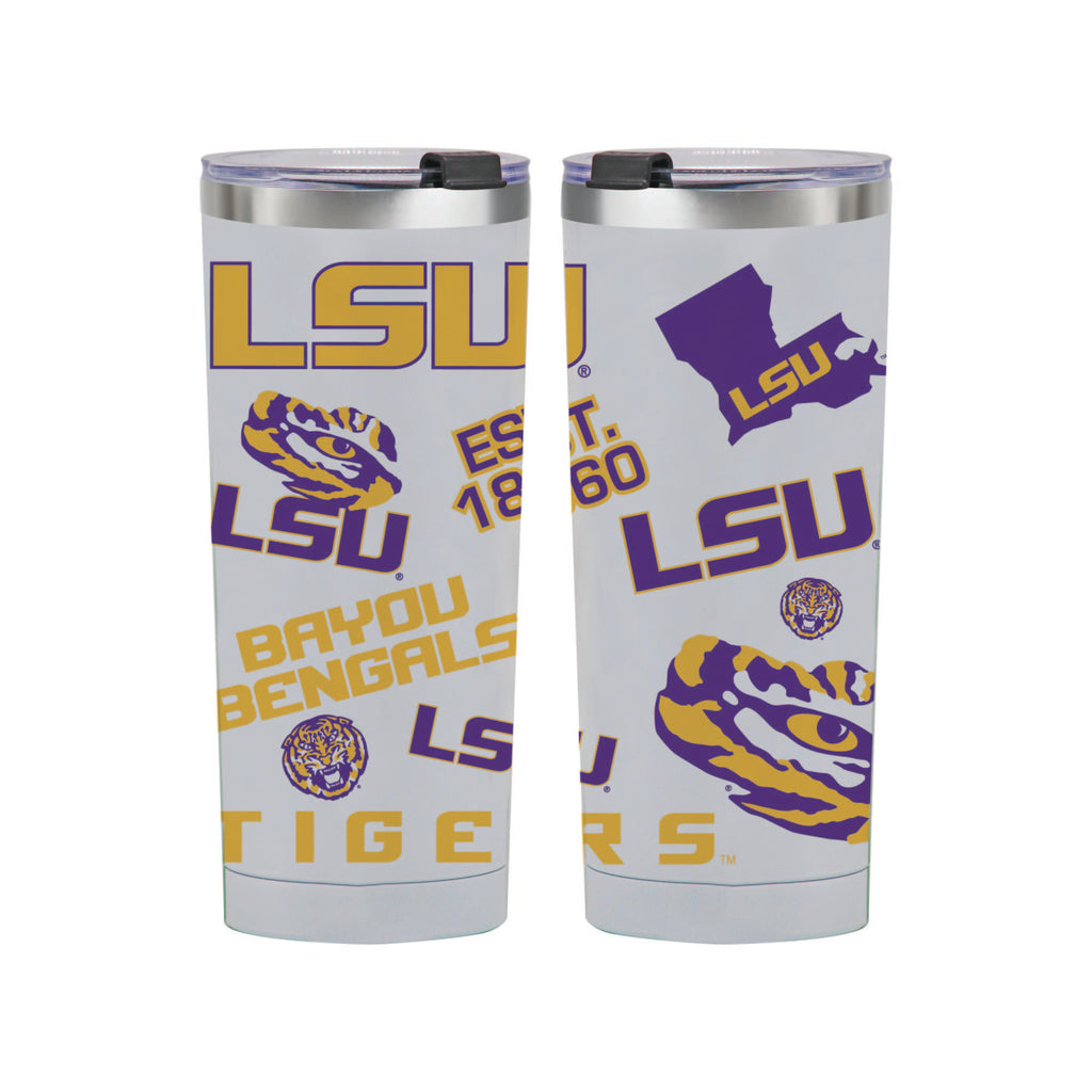 24oz LSU Tigers Medley Stainless Steel Tumbler