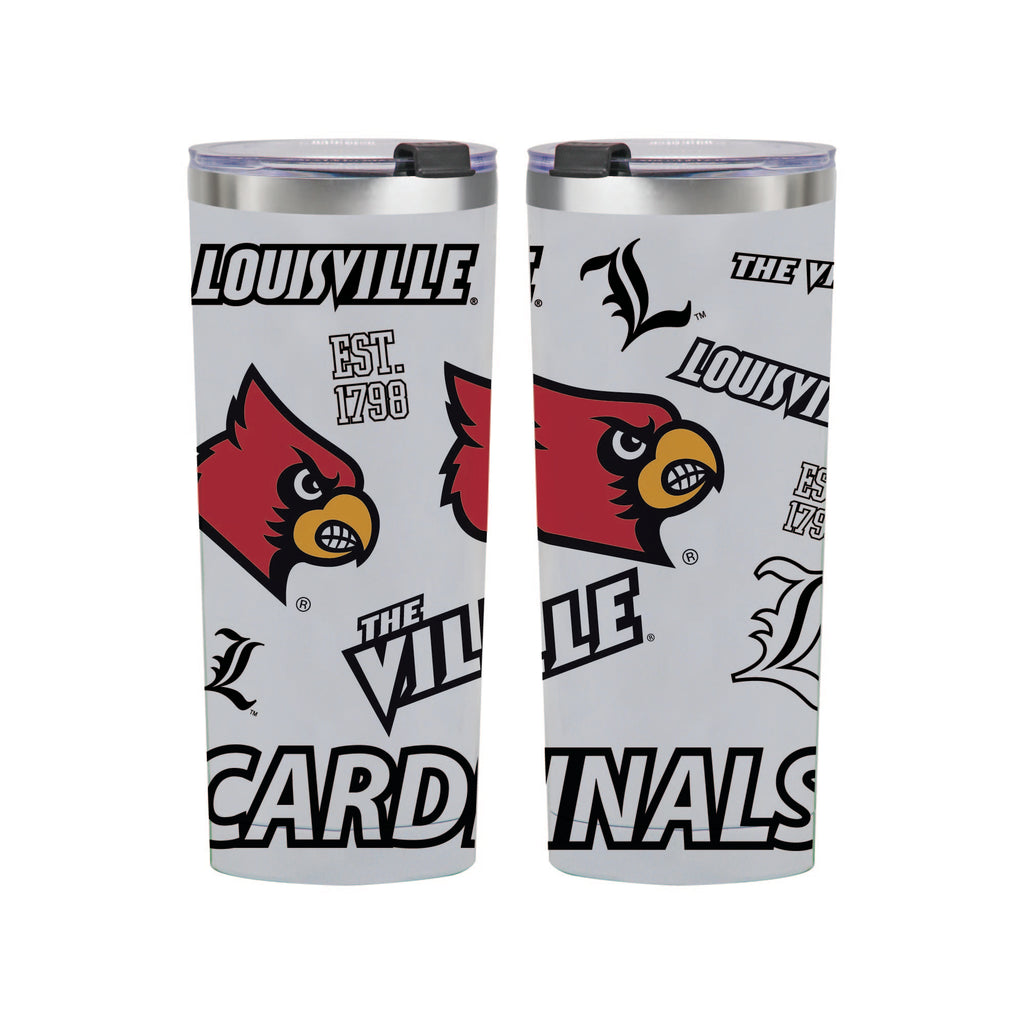 24oz Louisville Cardinals Medley Stainless Steel Tumbler