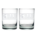 14oz Michigan State Spartans Etched Dad DOF 2 Pack