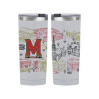 Maryland Terrapins 24oz Campus Line Art Tumbler