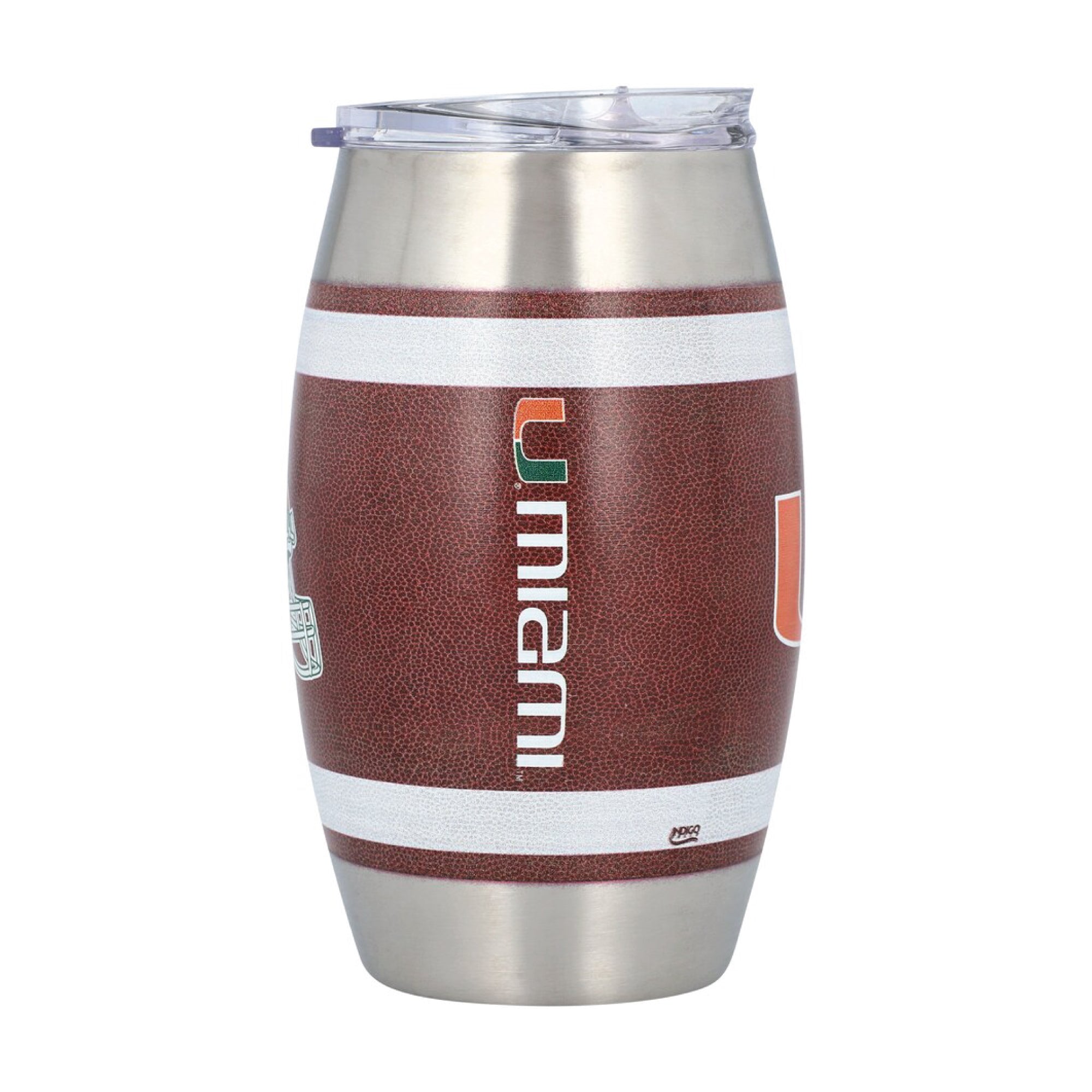 15oz Miami Hurricanes Football Tumbler
