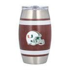 15oz Miami Hurricanes Football Tumbler