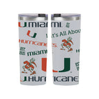 24oz Miami Hurricanes Medley Stainless Steel Tumbler
