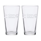 16oz Michigan State Etched Spartans Slogan Pint 2 Pack