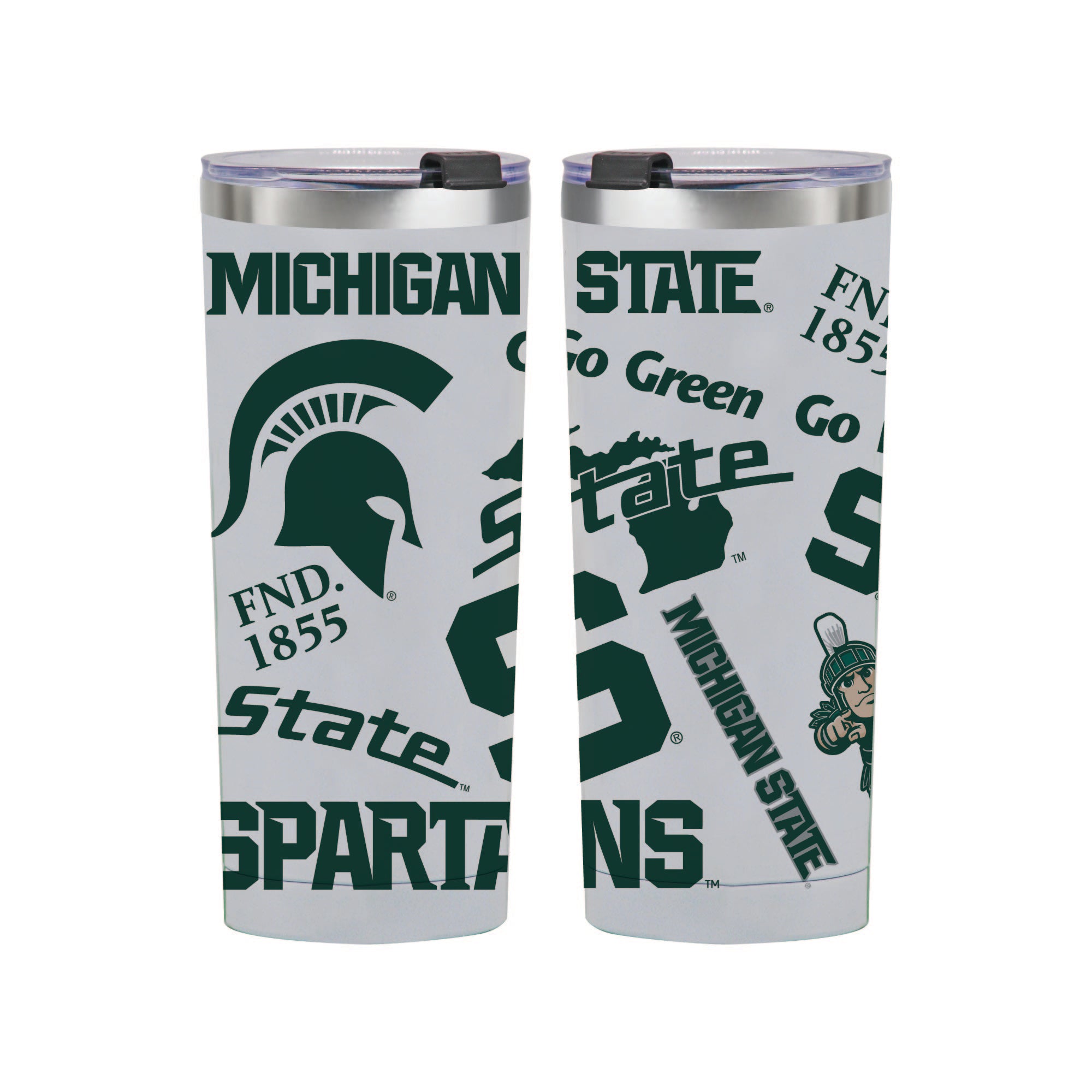 24oz Michigan State Spartans Medley Stainless Steel Tumbler