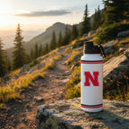 34oz Nebraska Cornhuskers Alumni Aqua Bottle