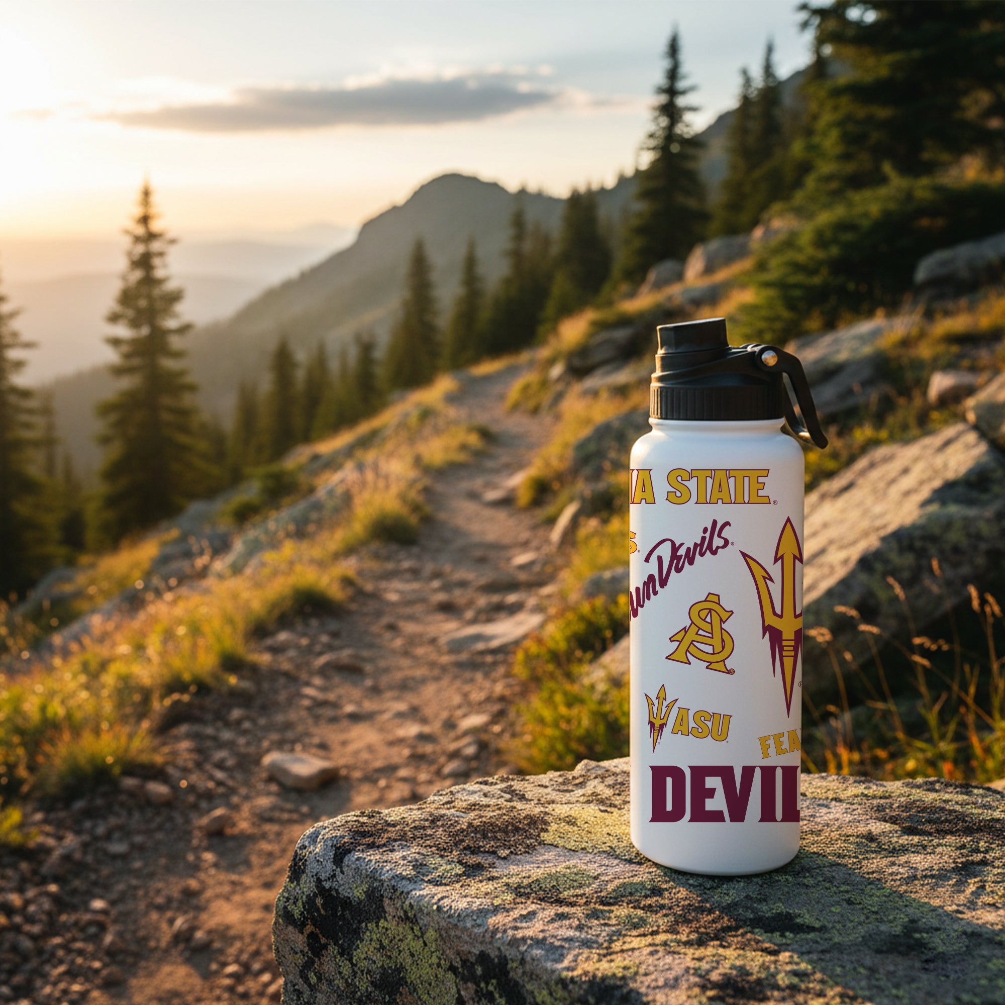 Arizona State Sun Devils 34oz Stainless Steel Medley Aqua Bottle