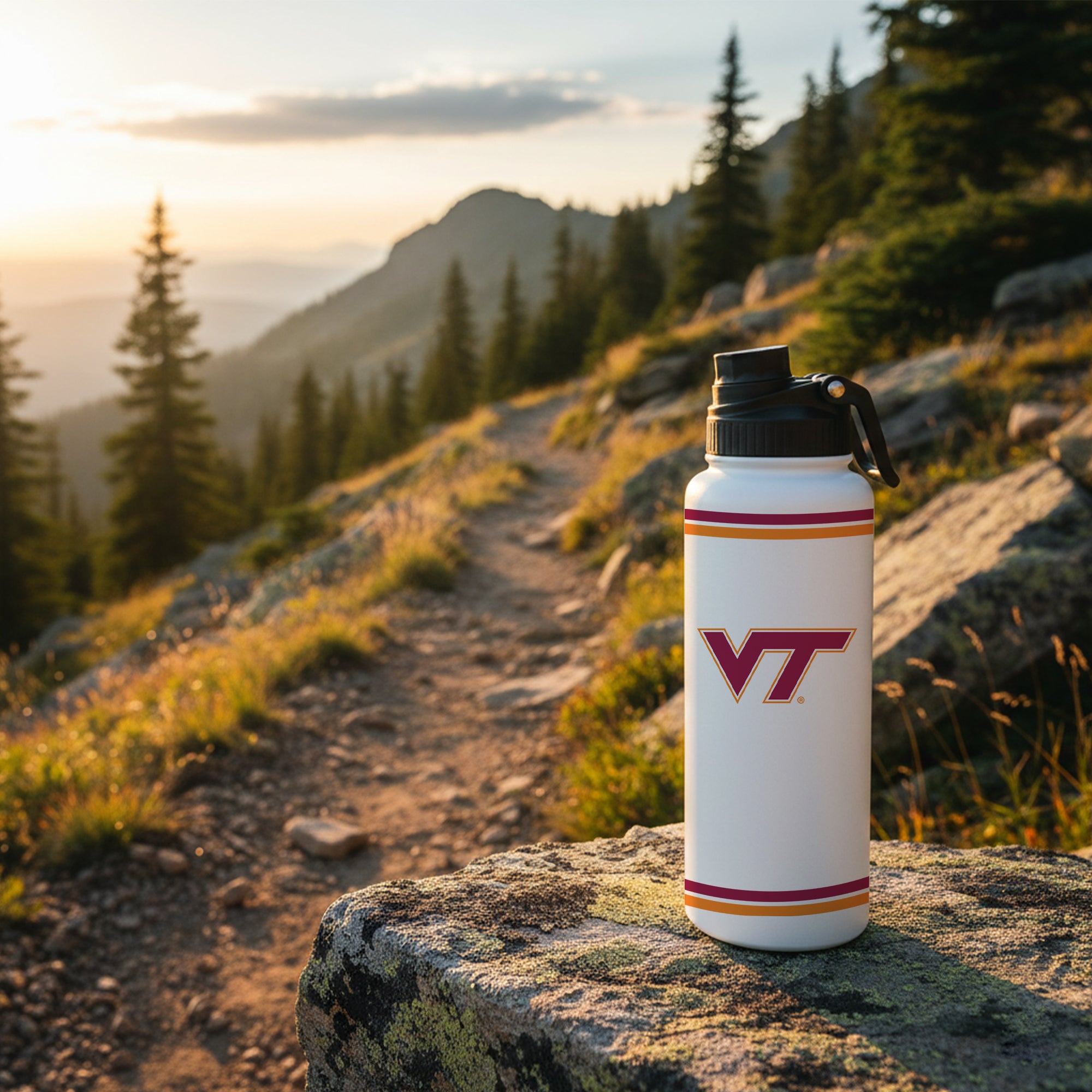 34oz Virginia Tech Hokies Alumni Aqua Bottle