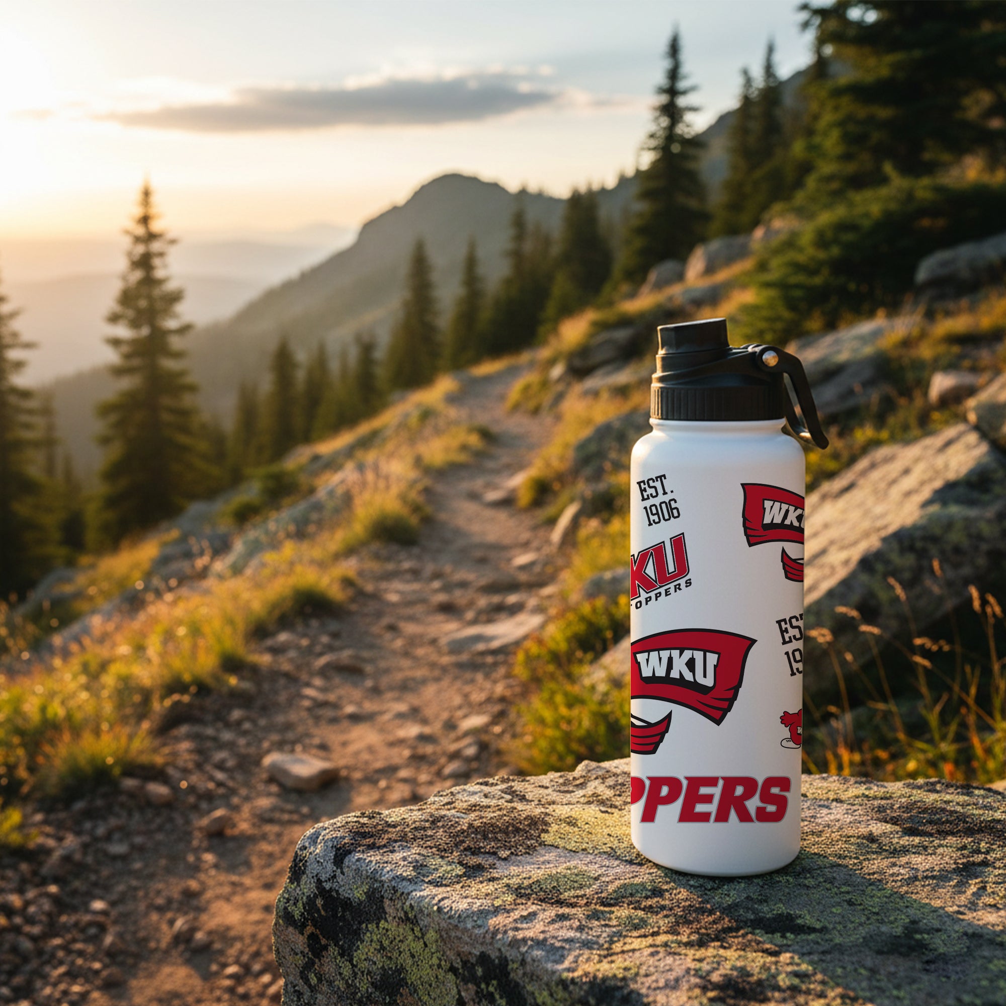 Western Kentucky Hilltoppers 34oz Stainless Steel Medley Aqua Bottle