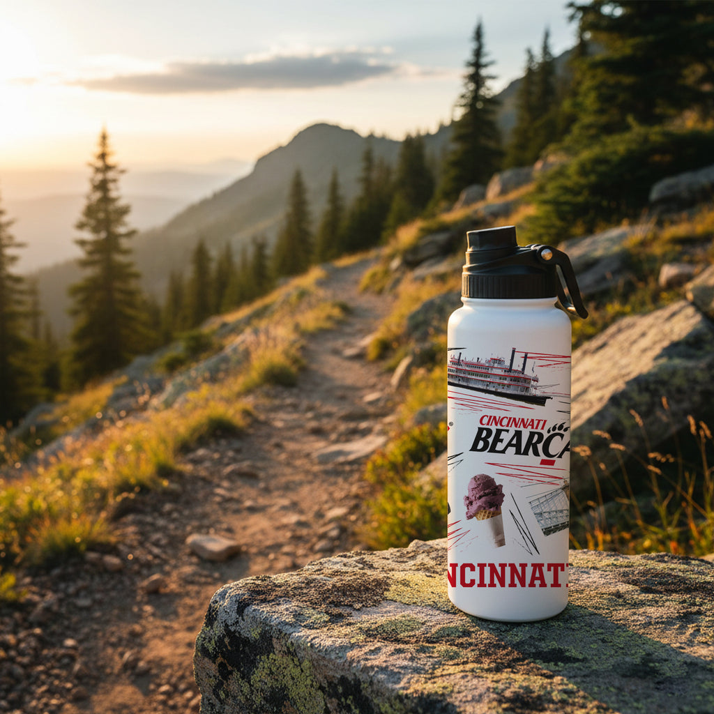 34oz Cincinnati Bearcats Local Aqua Bottle