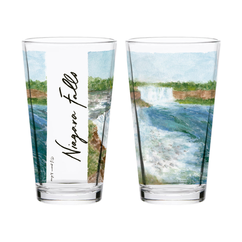 16oz Niagara Falls National Park 2-Pack Pint Set by Laura Wilcox