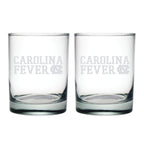 14oz North Carolina Tar Heels Etched Slogan DOF 2 Pack