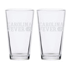 16oz North Carolina Tar Heels Etched Slogan Pint 2 Pack