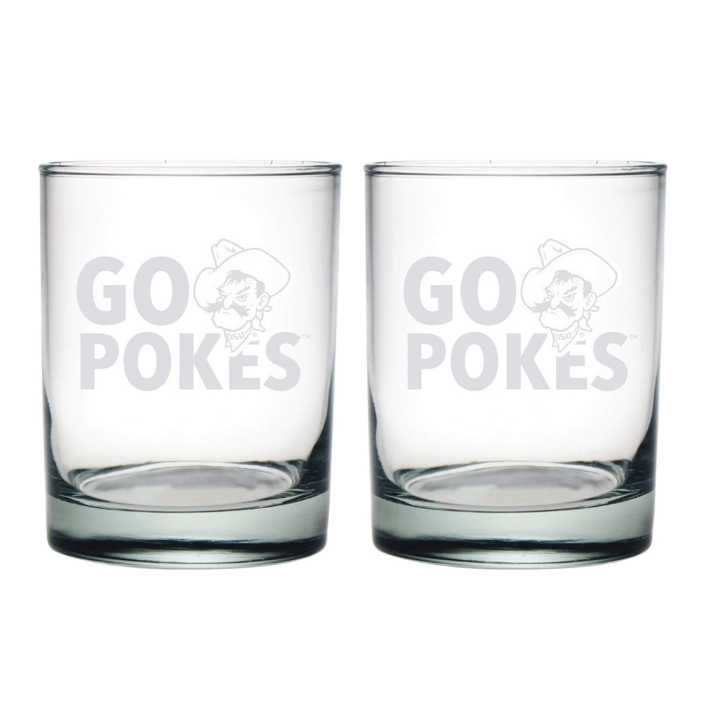 14oz Oklahoma State Cowboys Slogan DOF 2 Pack