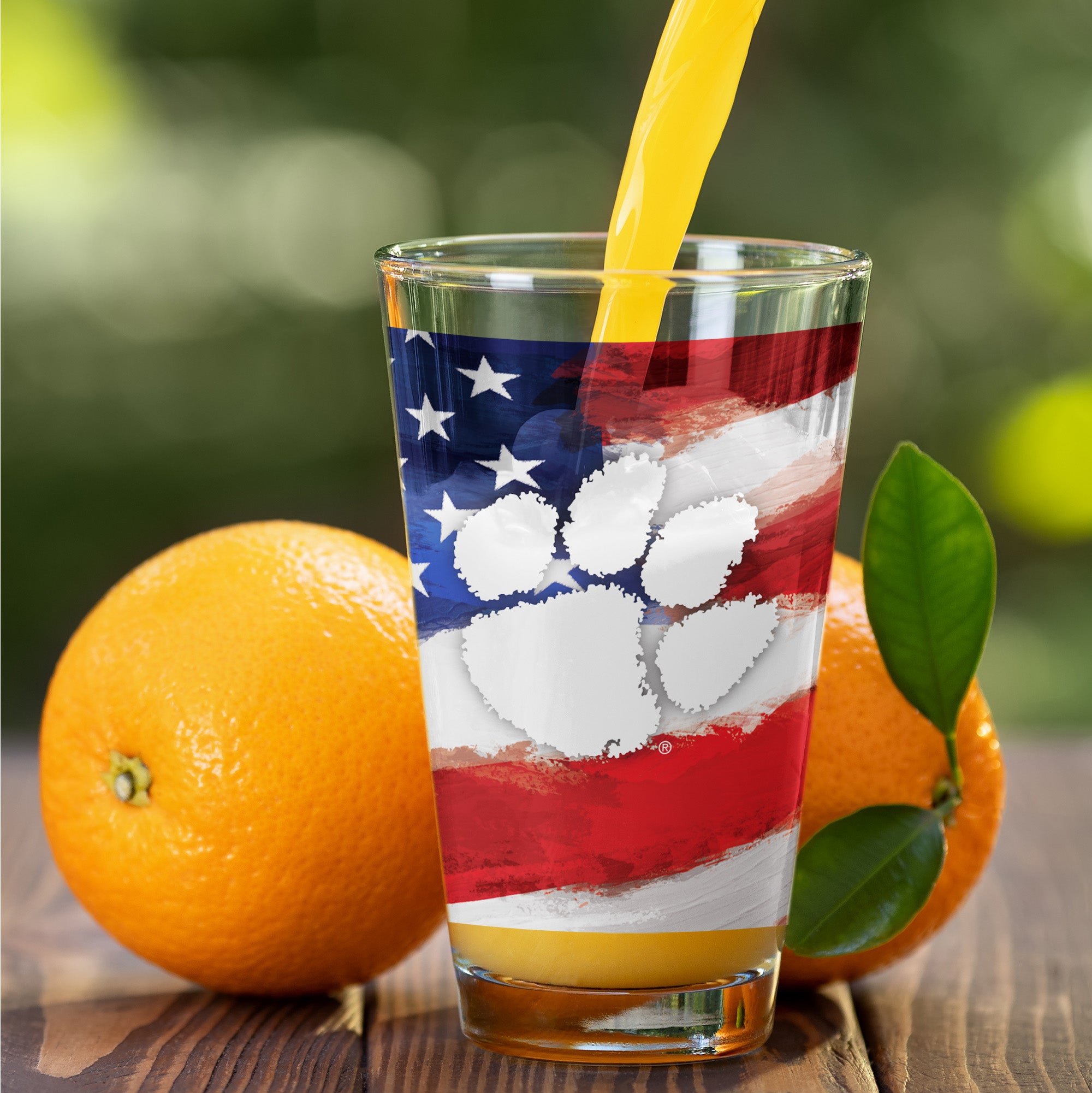 Set of 2 Clemson Tigers 16oz Americana Pints