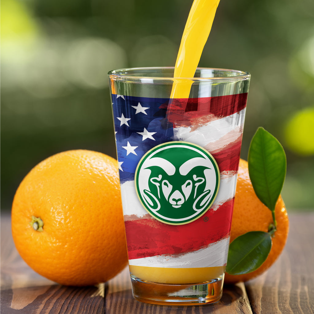 Set of 2 Colorado State Rams 16oz Americana Pints