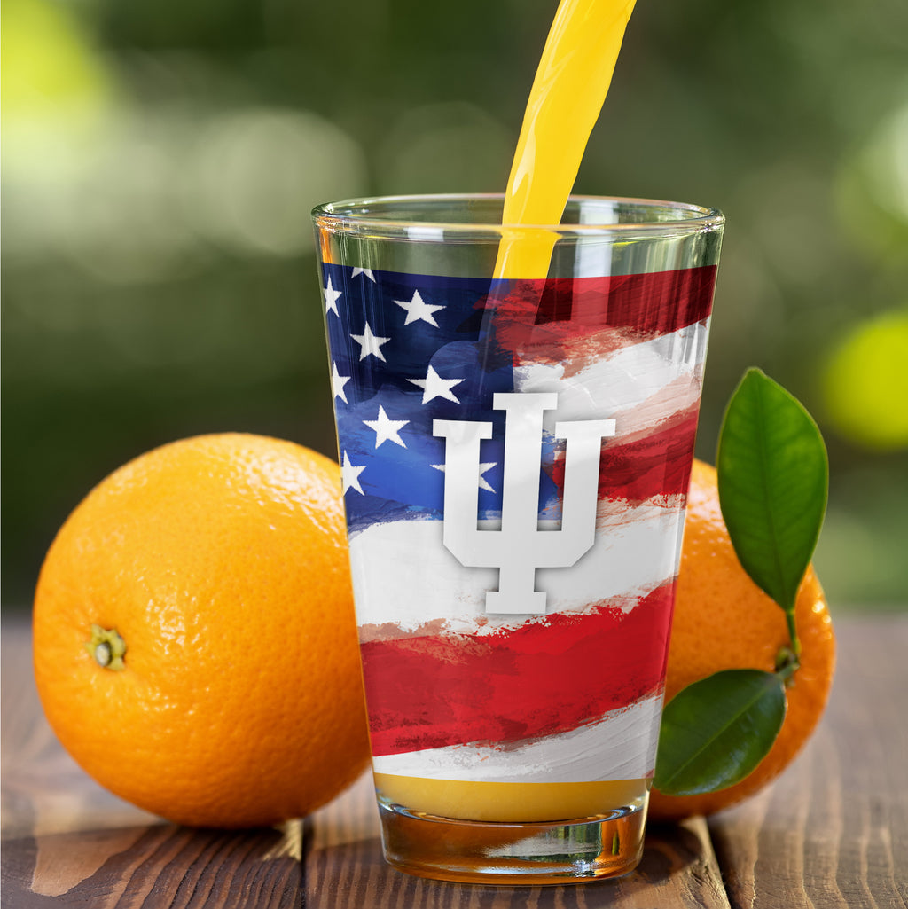 Set of 2 Indiana Hoosiers 16oz Americana Pints
