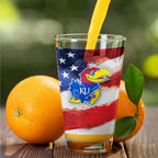 Set of 2 Kansas Jayhawks 16oz Americana Pints