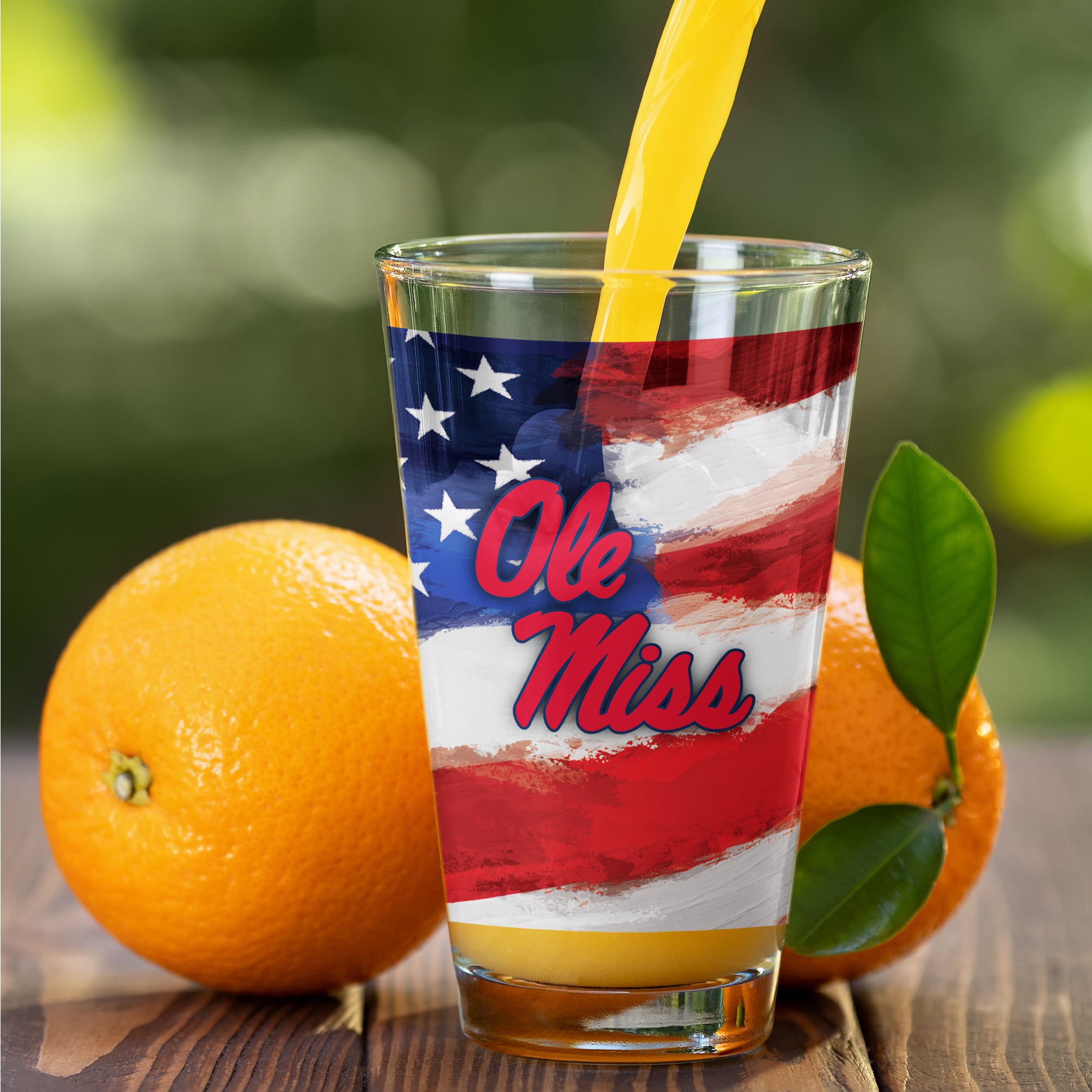 Set of 2 Ole Miss Rebels 16oz Americana Pints