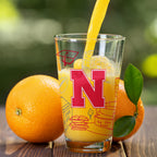 Set of 2 Nebraska Cornhuskers Campus Line Art 16oz Pints