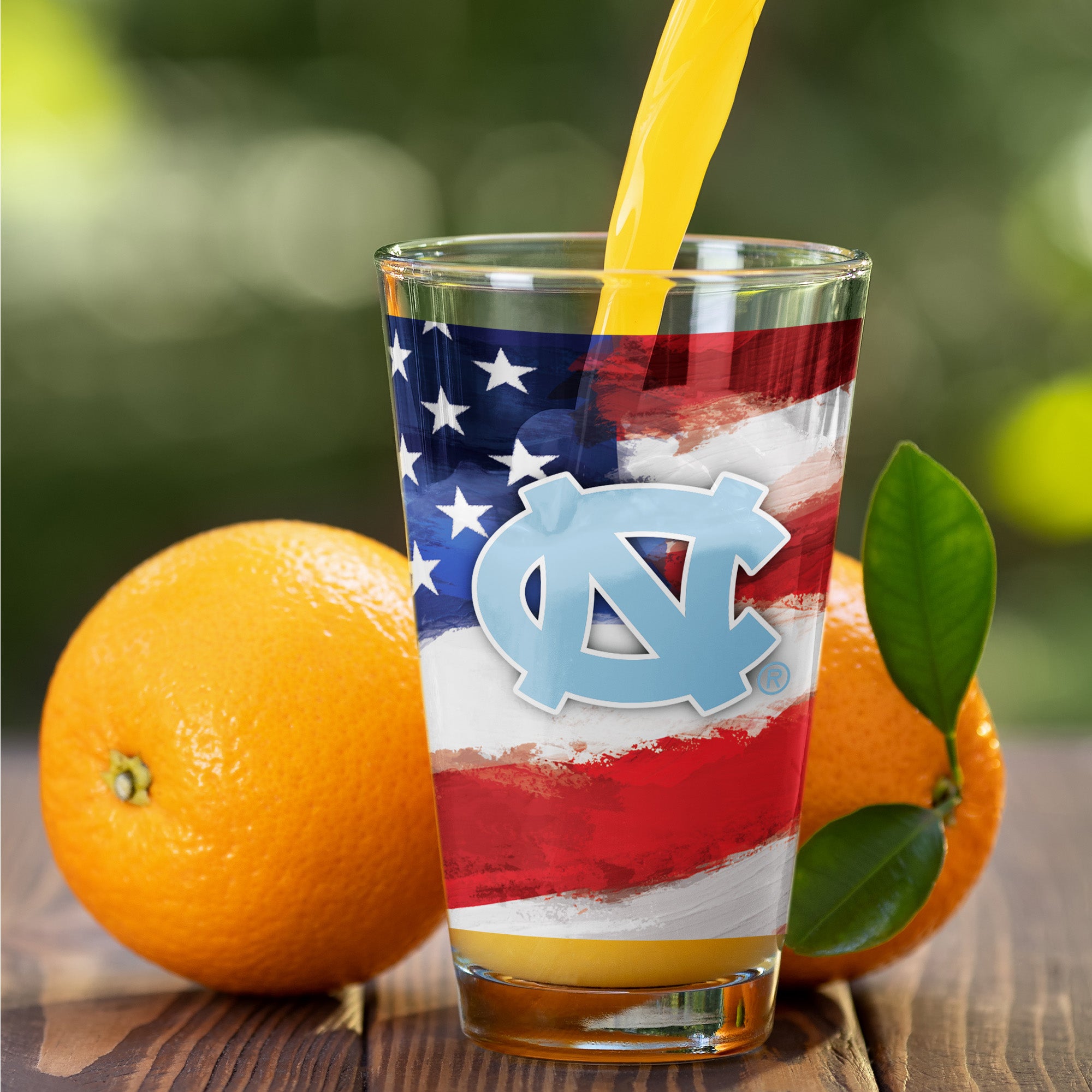 Set of 2 North Carolina Tar Heels 16oz Americana Pints