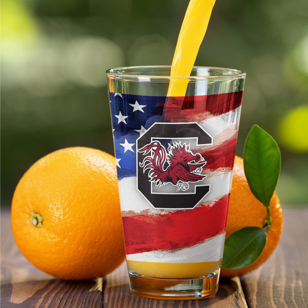 Set of 2 South Carolina Gamecocks 16oz Americana Pints