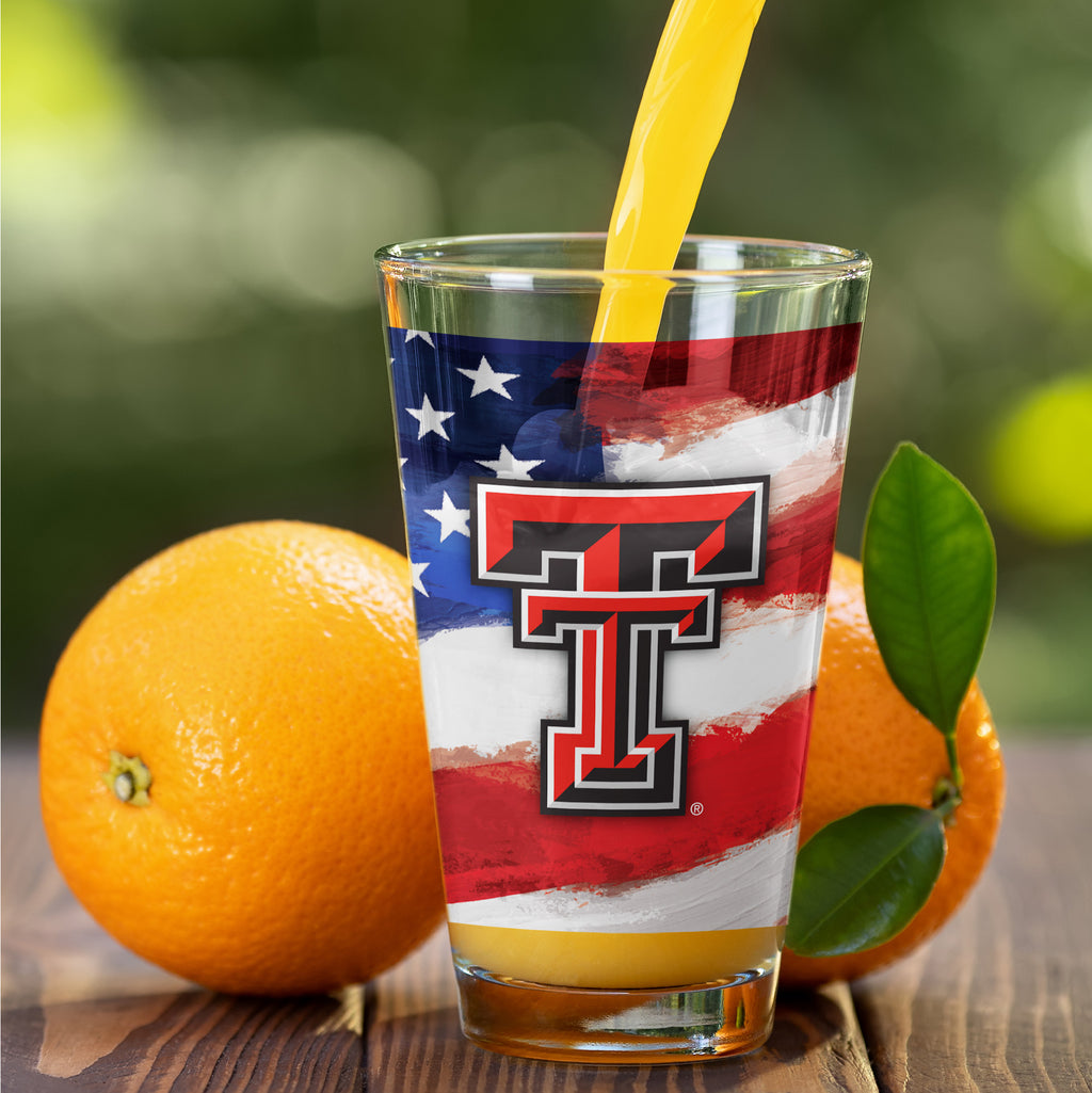 Set of 2 Texas Tech Red Raiders 16oz Americana Pints