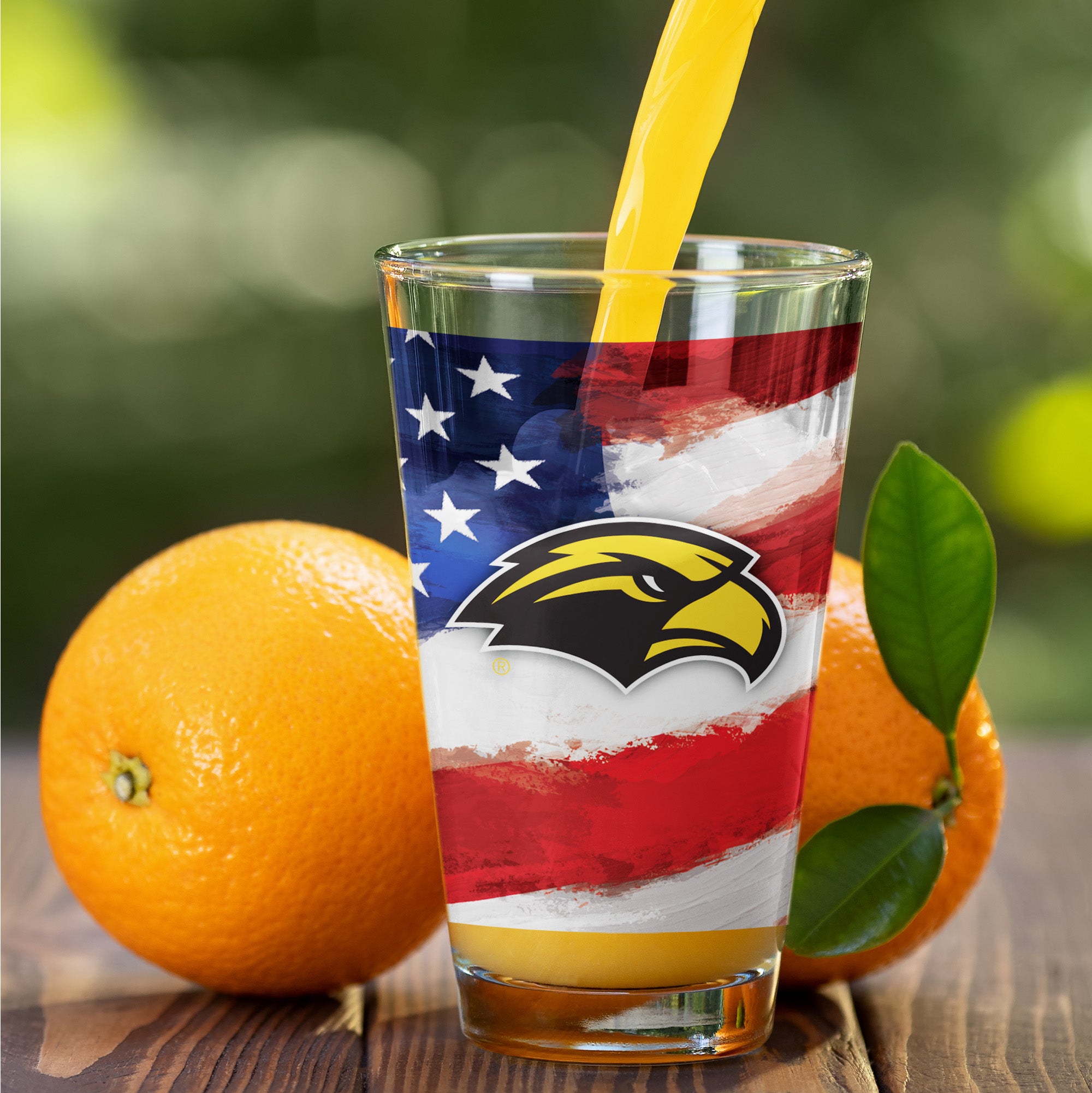 Set of 2 Southern Miss Golden Eagles 16oz Americana Pints