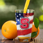 Set of 2 North Carolina State Timber Wolves 16oz Americana Pints