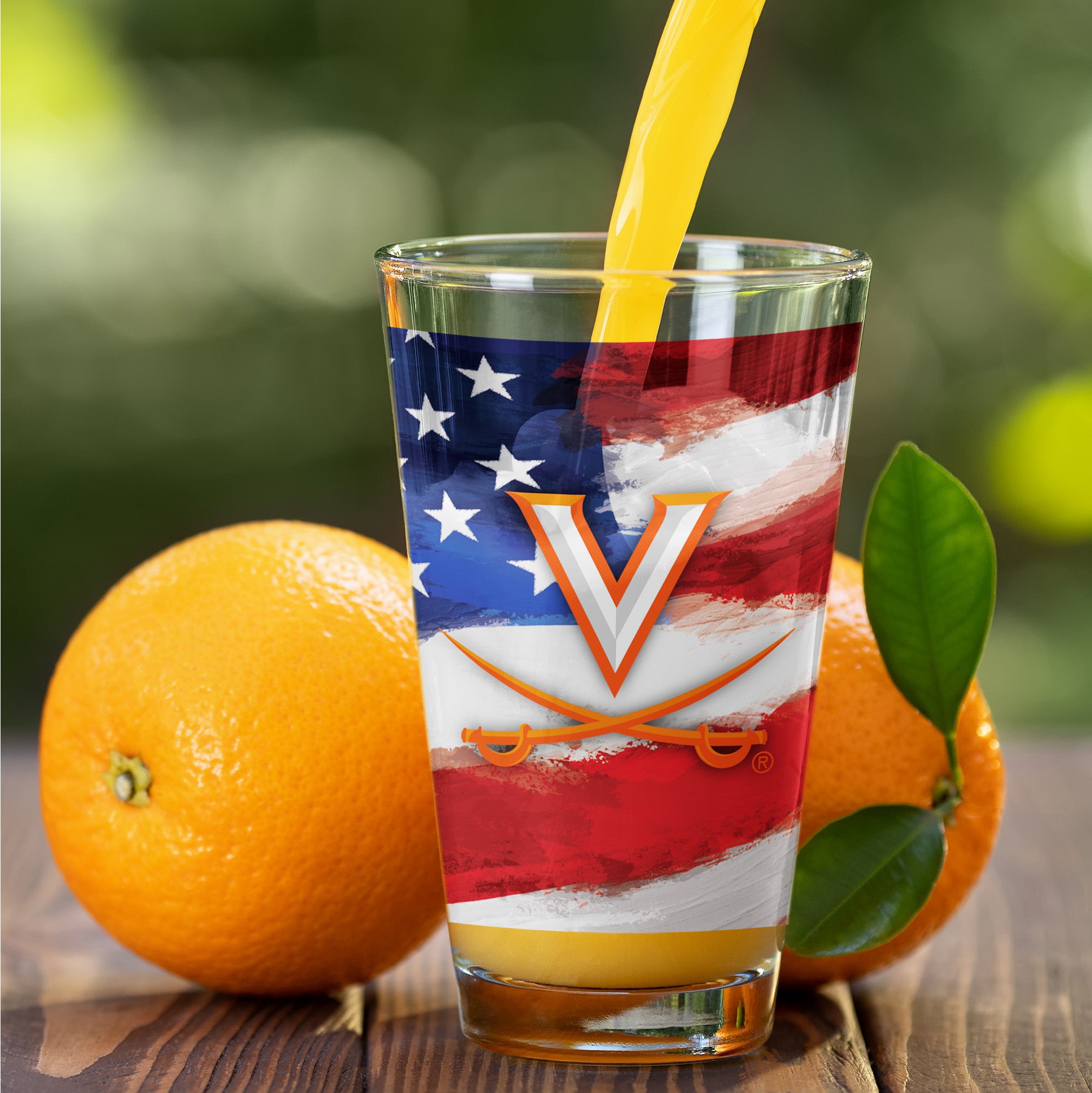 Set of 2 Virginia Cavaliers 16oz Americana Pints